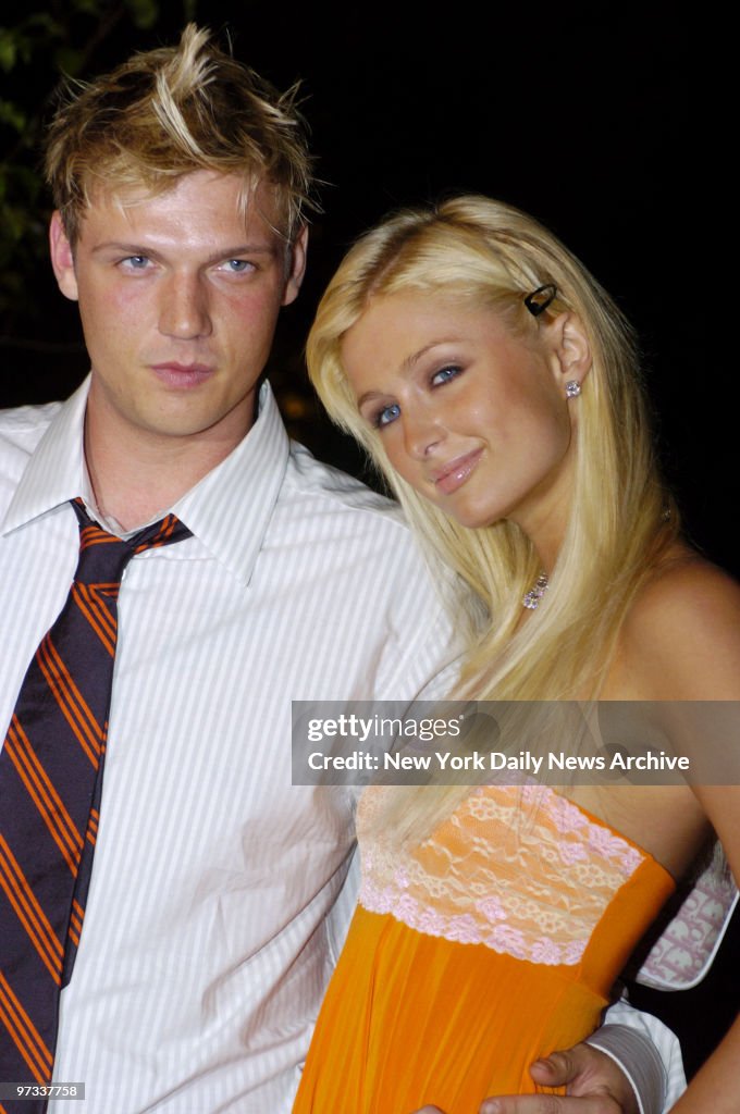 Paris Hilton and beau Nick Carter of the Backstreet Boys are
