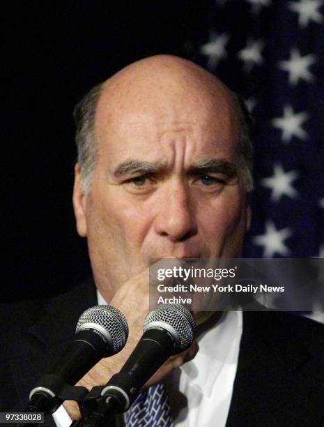 William Daley, Vice President Gore's campaign chairman, considers a question during today's briefing at news conference in the Loews Vanderbilt Plaza...