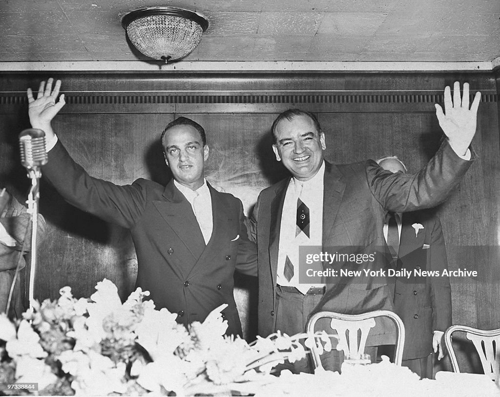 Wisconsin Senator Joseph R McCarthy And Roy Cohn Wave To Their News wisconsin-senator-joseph-r-mccarthy-and-roy-cohn-wave-to-their-news