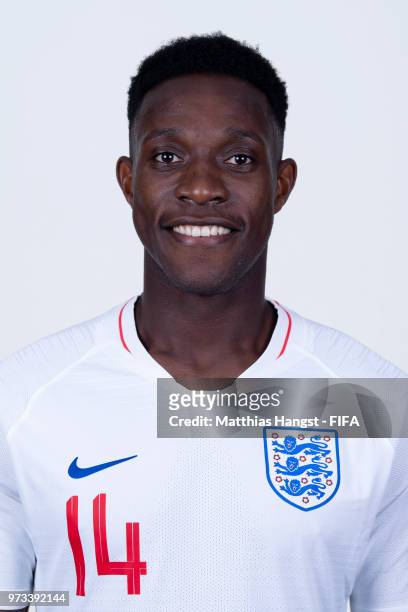 Danny Welbeck of England poses for a portrait during the official FIFA World Cup 2018 portrait session at on June 13, 2018 in Saint Petersburg,...