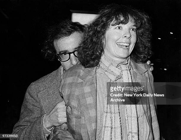 Woody Allen and Diane Keaton at the opening of "Dancin'" at the Broadhurst Theater.