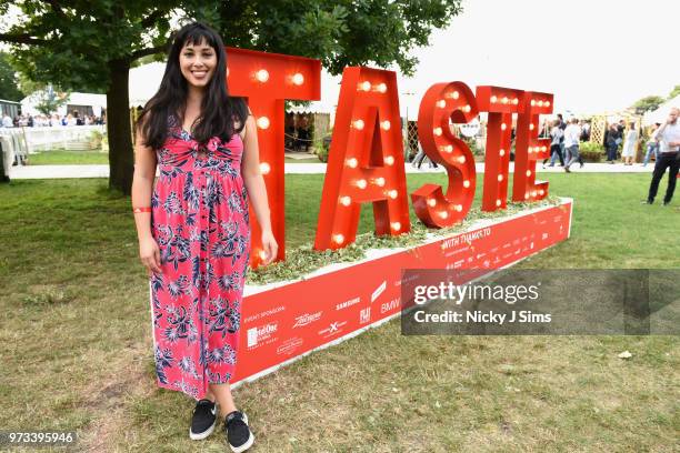 Melissa Hemsley at the opening night of Taste of London at Regents Park on June 13, 2018 in London, England.