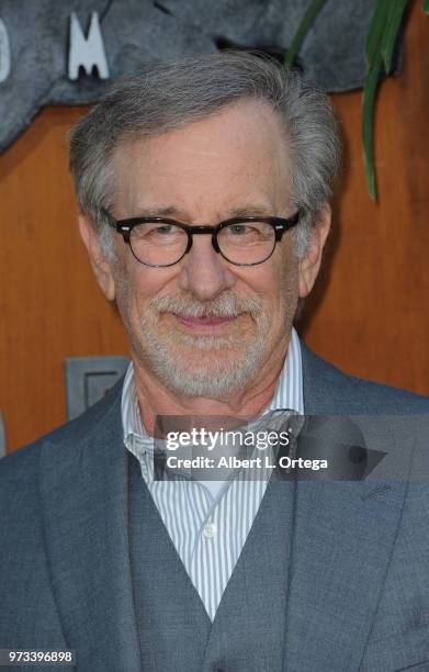 Film maker Steven Spielberg arrives for the Premiere Of Universal Pictures And Amblin Entertainment's "Jurassic World: Fallen Kingdom" held at Walt...
