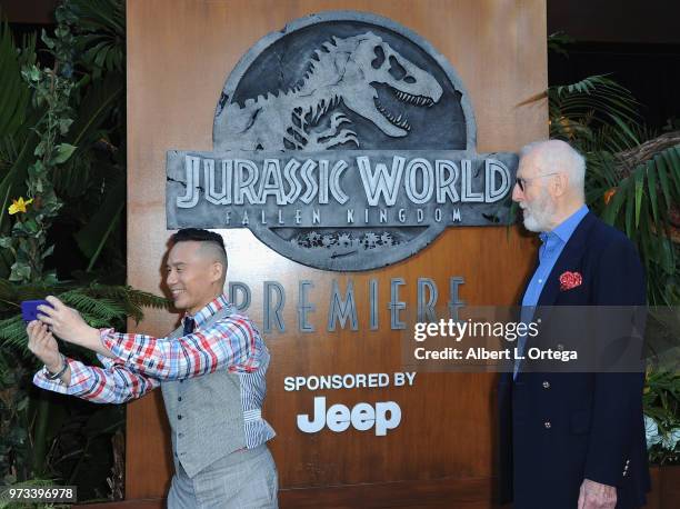Actors BD Wong; James Cromwell arrive for the Premiere Of Universal Pictures And Amblin Entertainment's "Jurassic World: Fallen Kingdom" held at Walt...