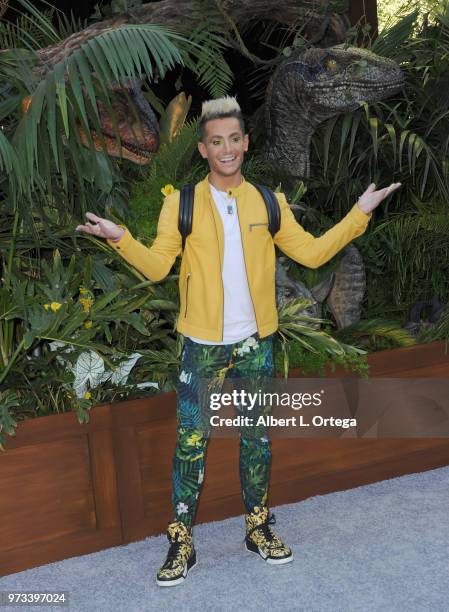 Frankie Grande arrives for the Premiere Of Universal Pictures And Amblin Entertainment's "Jurassic World: Fallen Kingdom" held at Walt Disney Concert...