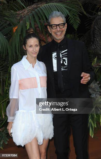 Actor Jeff Goldblum and wife Emilie Goldblum arrive for the Premiere Of Universal Pictures And Amblin Entertainment's "Jurassic World: Fallen...