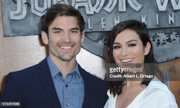 Reality stars Jared Haibon and Ashley Iaconetti arrive for the Premiere Of Universal Pictures And Amblin Entertainment's "Jurassic World: Fallen...