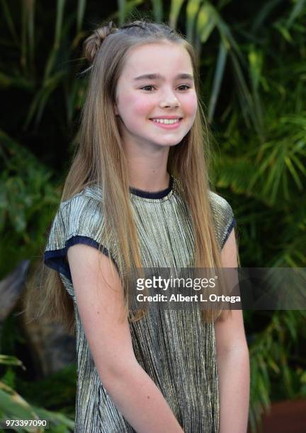Actress Isabella Sermon arrives for the Premiere Of Universal Pictures And Amblin Entertainment's "Jurassic World: Fallen Kingdom" held at Walt...