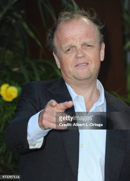 Actor Toby Jones arrives for the Premiere Of Universal Pictures And Amblin Entertainment's "Jurassic World: Fallen Kingdom" held at Walt Disney...