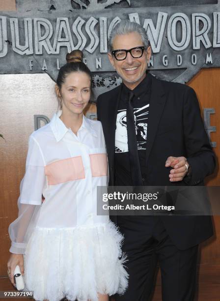 Actor Jeff Goldblum and wife Emilie Goldblum arrive for the Premiere Of Universal Pictures And Amblin Entertainment's "Jurassic World: Fallen...