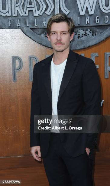 Actor Xavier Samuel arrives for the Premiere Of Universal Pictures And Amblin Entertainment's "Jurassic World: Fallen Kingdom" held at Walt Disney...