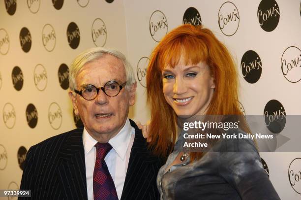 Writer Dominick Dunne and comic Kathy Griffin are on hand for the grand opening of Comix, a new comedy club on W. 14th St.