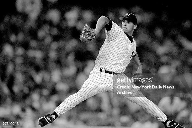 Yankees' pitcher Andy Pettitte pitching at Yankee Stadium during a game against the Chicago White Sox.