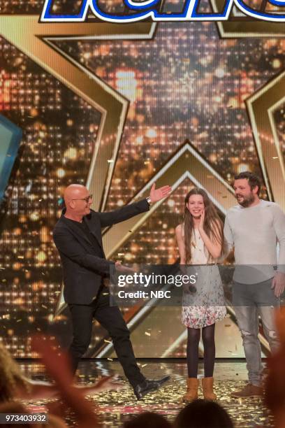 Auditions 3" Episode 1303 -- Pictured: Howie Mandel, Courtney Hadwin --