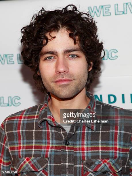 Entourage" actor Adrian Grenier attends the premiere of "We Live In Public" at the ARENA Event Space on March 1, 2010 in New York City.