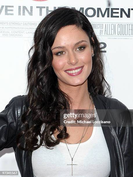 Model Nicole Trunfio attends the premiere of "Remember Me" at the Paris Theatre on March 1, 2010 in New York City.