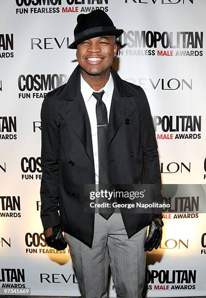 Singer Ne-Yo attends Cosmopolitan Magazine's Fun Fearless Males of 2010 at the Mandarin Oriental Hotel on March 1, 2010 in New York City.