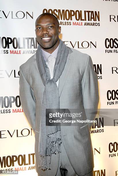 Terrell Owens attends Cosmopolitan Magazine's Fun Fearless Males of 2010 at the Mandarin Oriental Hotel on March 1, 2010 in New York City.