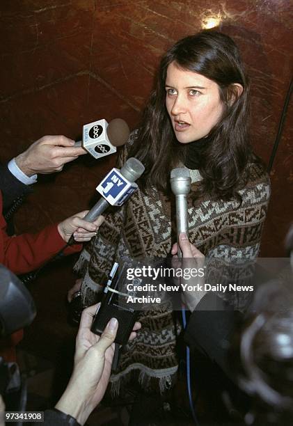 Paula Cole arrives at Radio City Music Hall for the 40th annual Grammy Awards nominations. Cole was on hand to announce the nominees.