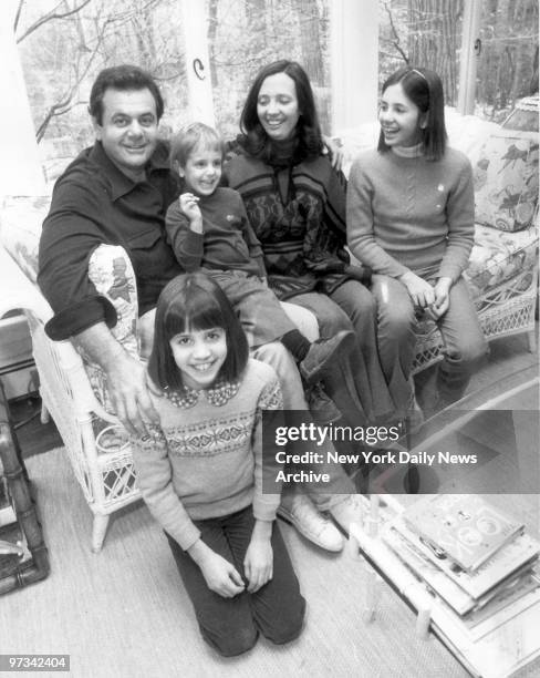 Paul Sorvino with wife Lorraine Davis and children, Amanda Michael and Mira, 13.
