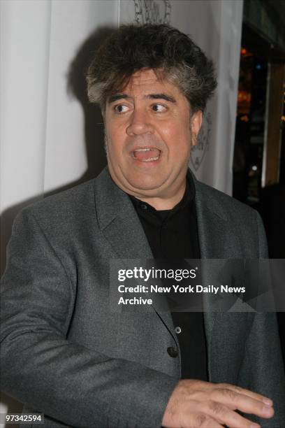 Pedro Almadovar is on hand at Tavern on the Green where the National Board of Review held its annual awards gala. He won Best Foreign Language Film...