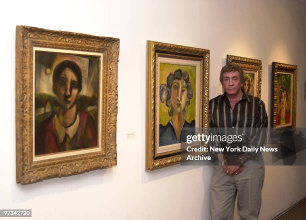 Penthouse magazine publisher Bob Guccione exhibiting his art work at the Hillwood Art Museum at C.W. Post College