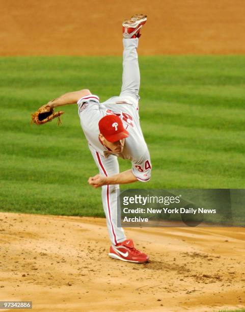 Philadelphia Phillies pitcher Cliff Lee delivers gem as he outduels CC Sabathia with complete game victory, 6-1, vs. New York Yankees in Game 1 of...