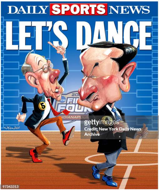 Let's Dance, Syracuse coach Jim Boeheim and Duke coach Mike Krzyzewski , Dancing for March Madness 2006 , Daily News Back Page May 1, 2006