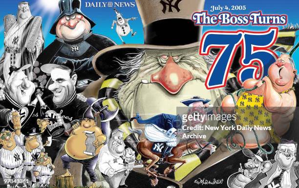 New York Daily News special section June 21 The Boss Turns 75, George Steinbrenner, Joe Torre Yankees,