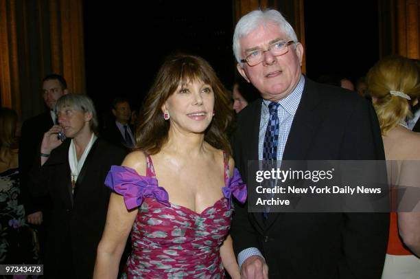 Phil Donohue and wife Marlo Thomas attend a Vanity Fair party celebrating the fourth annual Tribeca Film Festival at the State Supreme Courthouse.