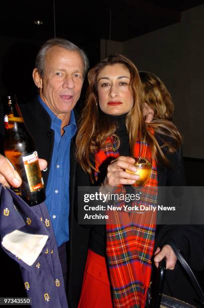 Peter Beard and wife Nejma are on hand for a special screening of "The Sea Inside" at the Tribeca Grand Hotel on Ave. Of the Americas.