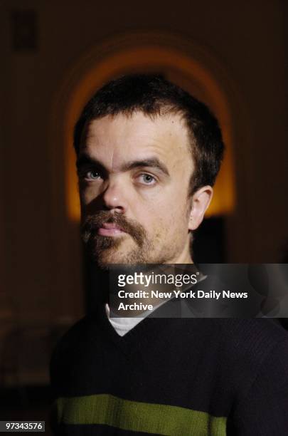 Peter Dinklage at the Public Theater, where he plays the title role in Shakespeare's "Richard III."