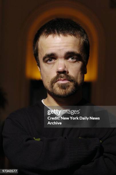 Peter Dinklage at the Public Theater, where he plays the title role in Shakespeare's "Richard III."