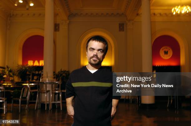 Peter Dinklage at the Public Theater, where he plays the title role in Shakespeare's "Richard III."