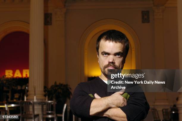 Peter Dinklage at the Public Theater, where he plays the title role in Shakespeare's "Richard III."