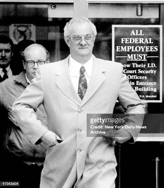 Peter Gotti leaves Federal Court.
