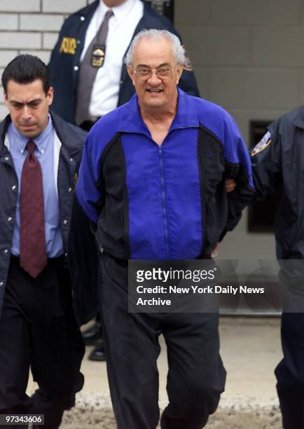 Peter Gotti, brother of jailed mob boss John Gotti, is led out of the Waterfront Commission by police after being arrested along with 16 other...
