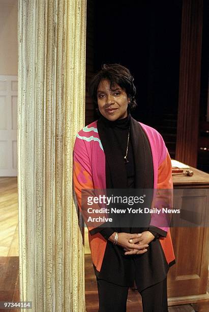 Phylicia Rashad at the Public Theatre on Lafayette St., where she is appearing in a play.