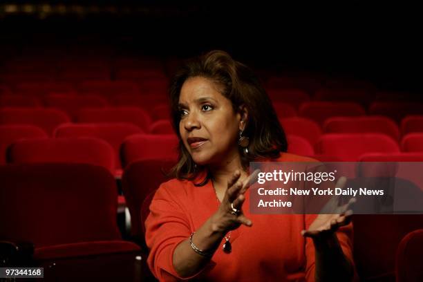 Phylicia Rashad at the Walter Kerr Theatre on W. 48th St. She is appearing in the Broadway play "Gem of the Ocean."