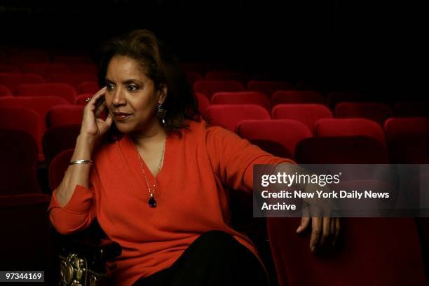 Phylicia Rashad at the Walter Kerr Theatre on W. 48th St. She is appearing in the Broadway play "Gem of the Ocean."