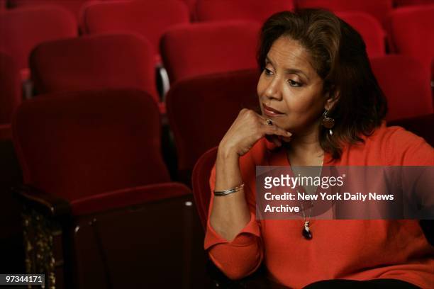 Phylicia Rashad at the Walter Kerr Theatre on W. 48th St. She is appearing in the Broadway play "Gem of the Ocean."