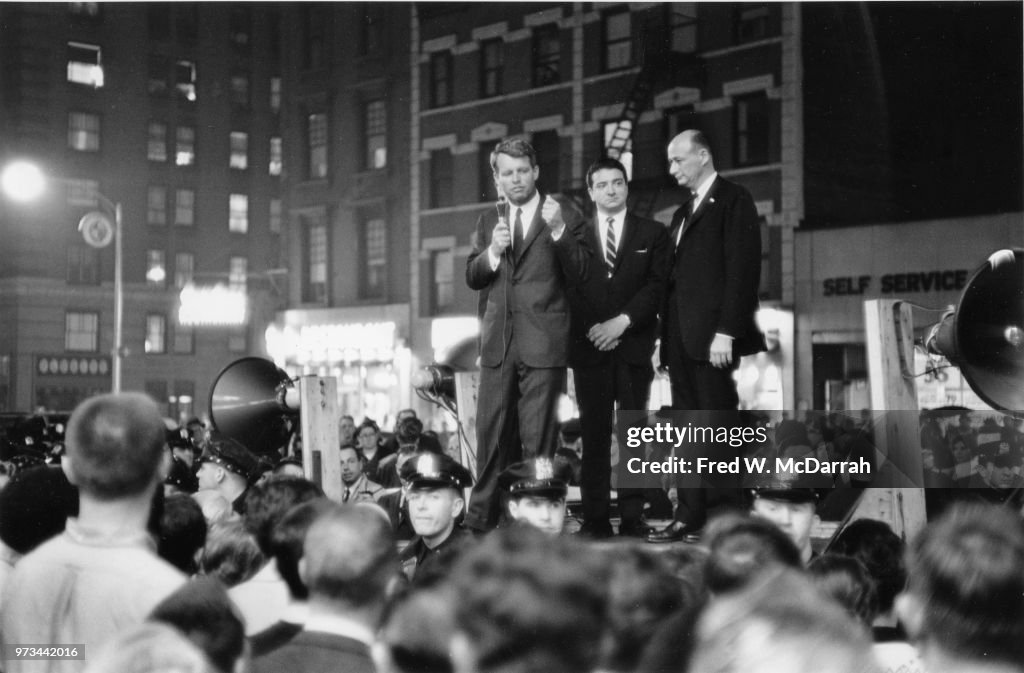 RFK Campaigns In Greenwich Village