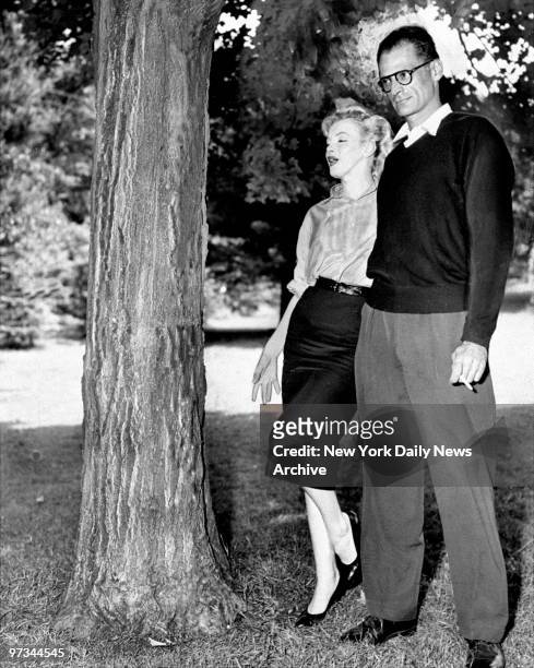 Playwright Arthur Miller and Marilyn Monroe.