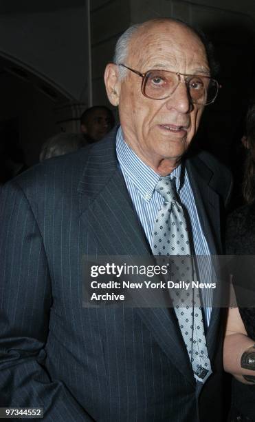 Playwright Arthur Miller is on hand at the 2003 PEN Literary Gala at the Pierre Hotel.