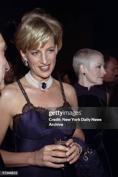 Princess Diana is on hand at Costume Institute Gala at the Metropolitan Museum of Art.