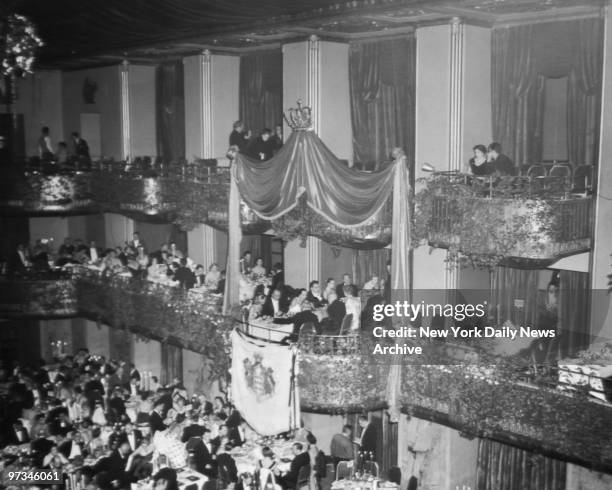 Prince Rainier of Monaco and Grace Kelly attend gala at the Waldorf Astoria.