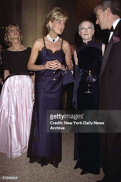 Princess Diana is on hand at Costume Institute Gala at the Metropolitan Museum of Art.