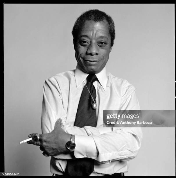 Portrait of American author James Baldwin , New York, New York, 1975.