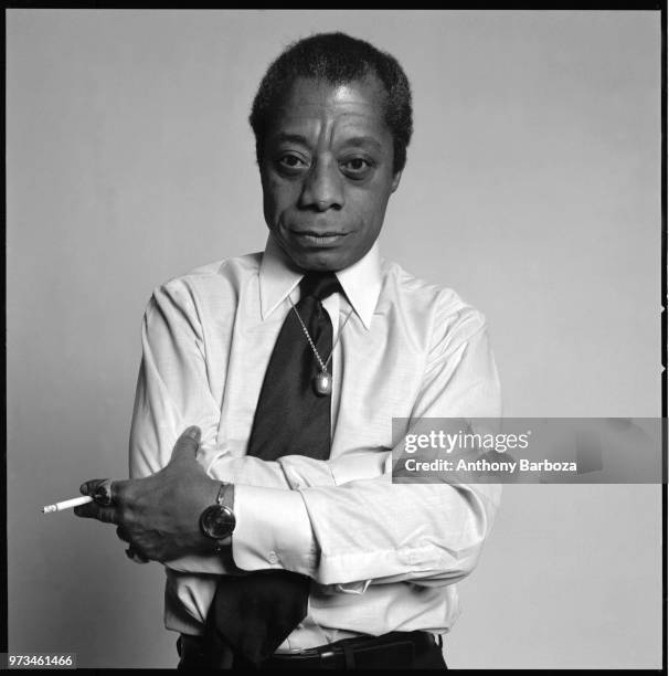 Portrait of American author James Baldwin , New York, New York, 1975.