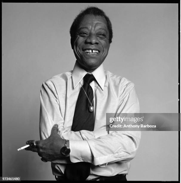 Portrait of American author James Baldwin , New York, New York, 1975.